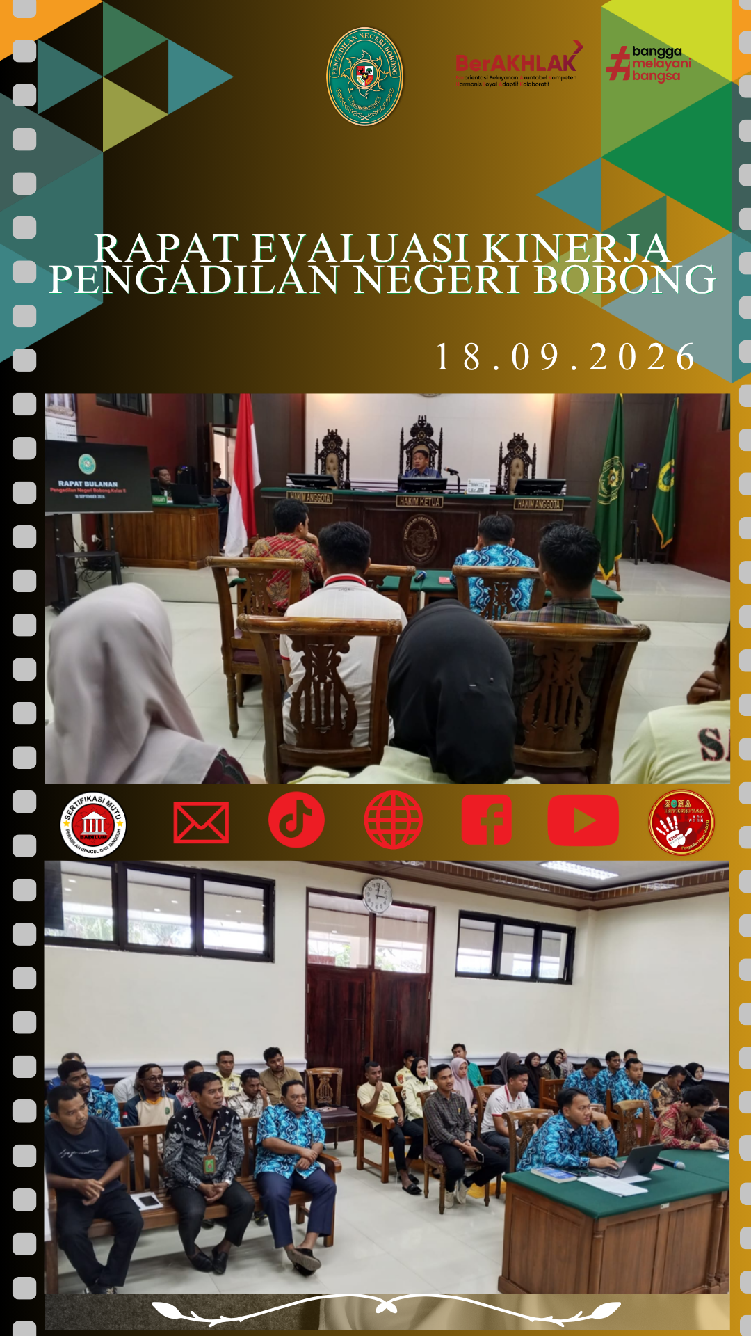 Pengadilan Negeri Bobong Menggelar Rapat Evaluasi Kinerja pada 18 September 2026